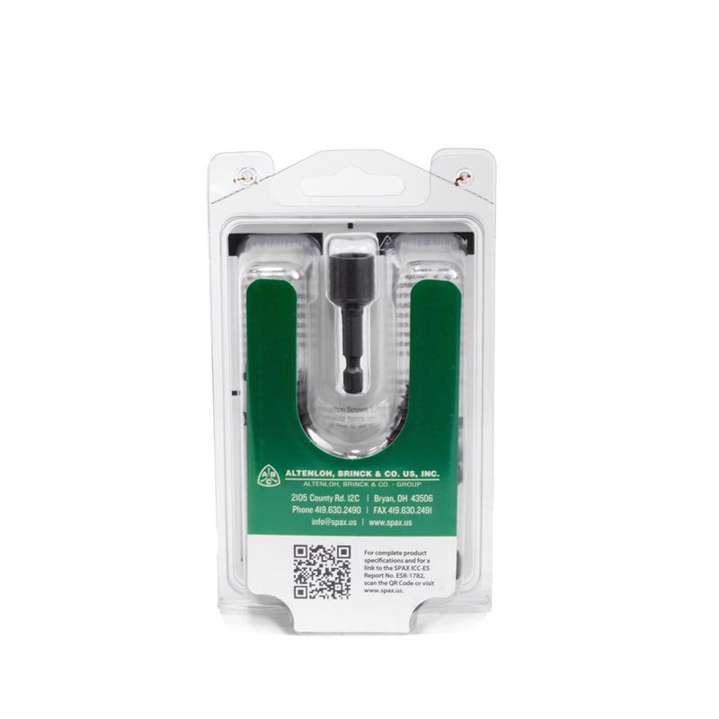 SPAX PowerLags 1/4 in. X 3 in. L Washer High Corrosion Resistant Carbon Steel Lag Screw 12 pk