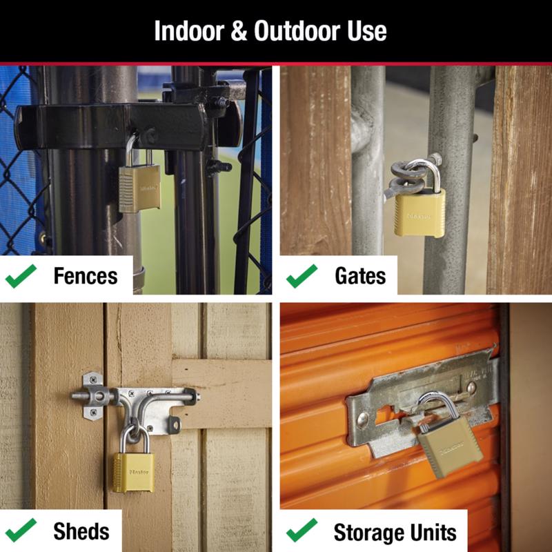 Master Lock 1.13 in. H X 2 in. W X 6.56 in. L Steel 4-Dial Combination Combination Padlock