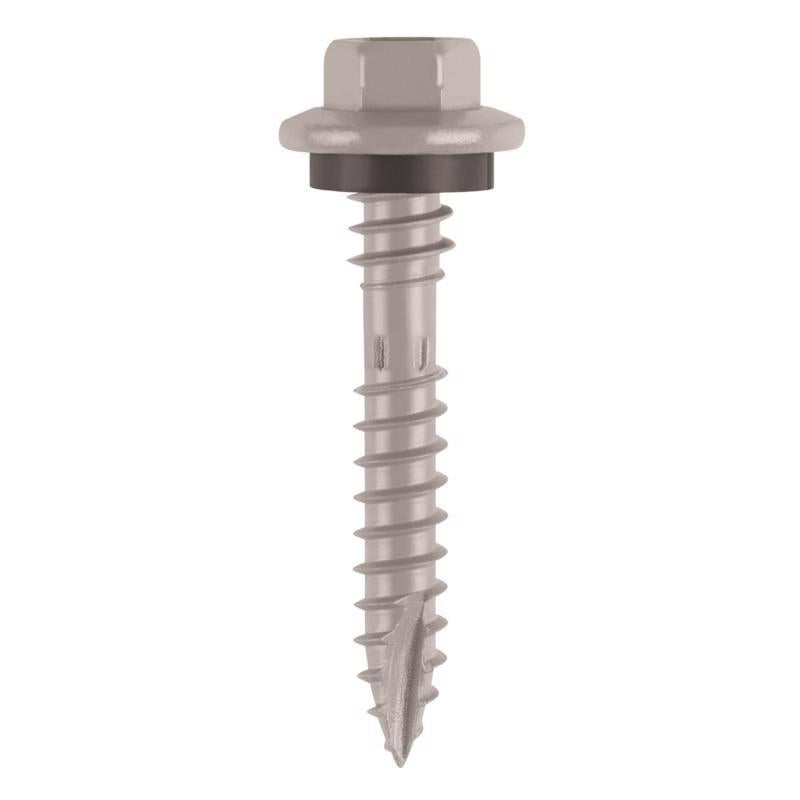 Teks Elite No. 10 X 1-1/2 in. L Hex Drive Hex Washer Head Self Tapping Roofing Screws