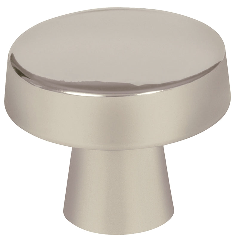 Amerock Blackrock Series BP55270G10 Cabinet Knob, 1-1/16 in Projection, Contemporary, 1-5/16 in, Zinc, Satin Nickel