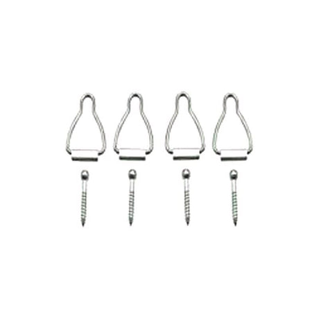 Ace Silver Aluminum Spline Channel Bail Latch 4 pk