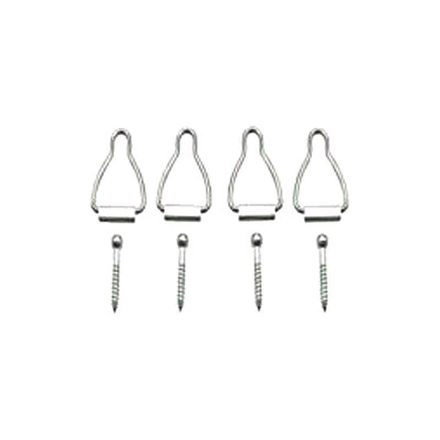 Ace Silver Aluminum Spline Channel Bail Latch 4 pk