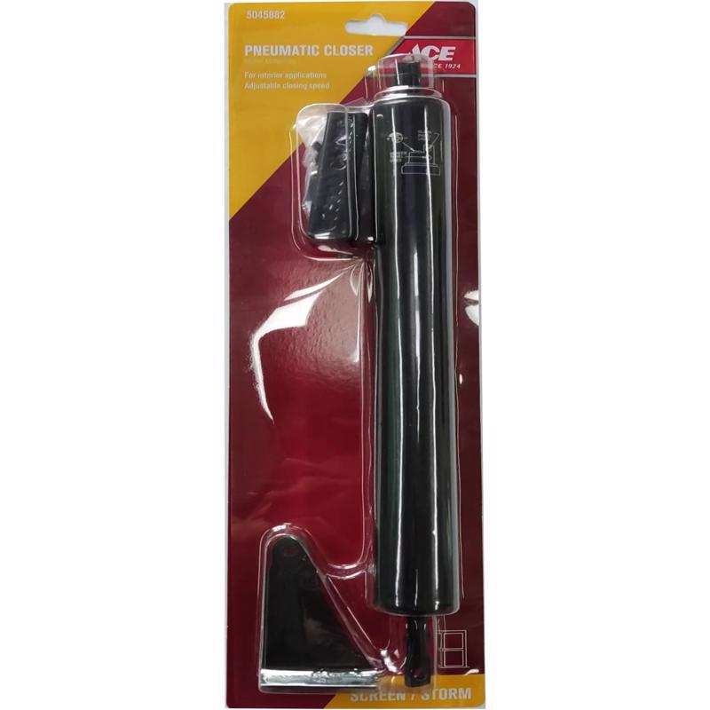 Ace Black Steel Pneumatic Screen/Storm Door Closer
