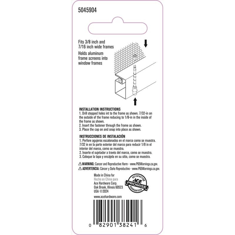 Ace Zinc Screen Plunger 6 pk