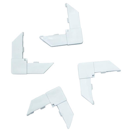 Phifer White Plastic 3 in. W X 6 in. L Screen Frame Corner 4 pk