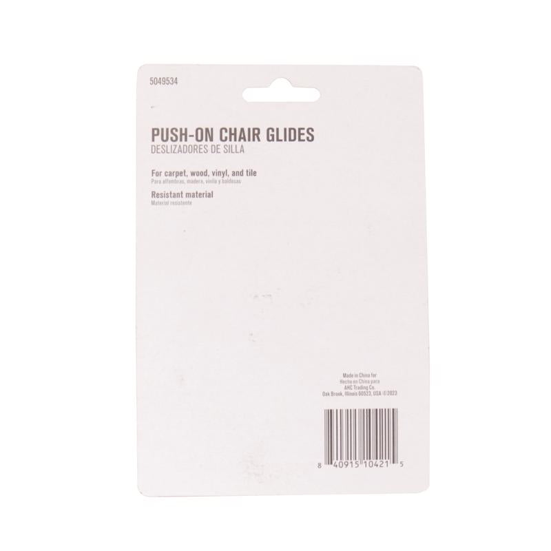 Projex Gray Push-On Polymer Chair Glide 8 pk