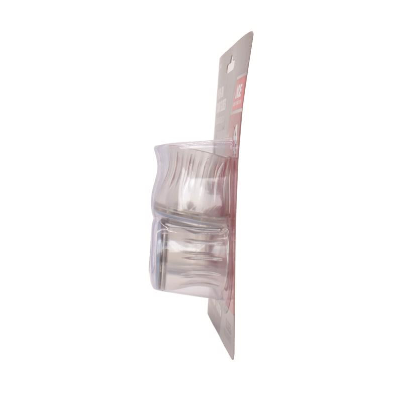 Ace Gray Push-On Plastic Chair Glide 4 pk