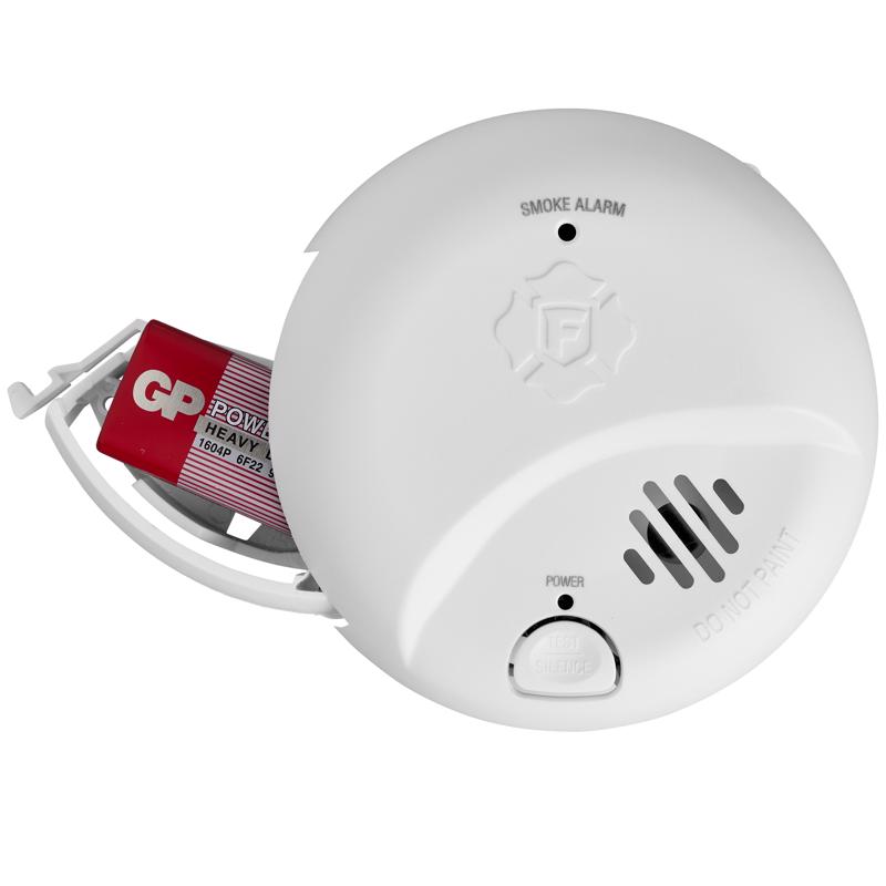 BRK Battery-Powered Ionization Smoke Detector 1 pk
