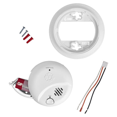 First Alert Hard-Wired w/Battery Back-up Ionization Smoke Detector 1 pk