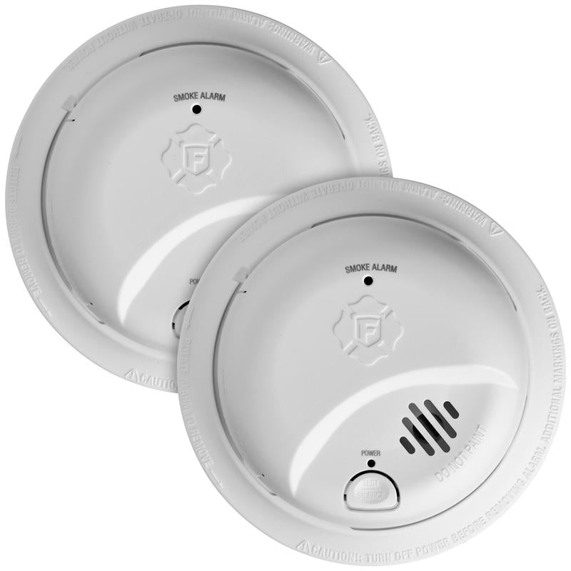 First Alert 2 Pack Battery-Powered Ionization Smoke Detector 2 pk