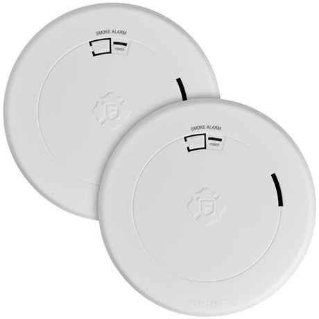 First Alert 2 Pack 10 year Battery-Powered Photoelectric Smoke Detector 2 pk