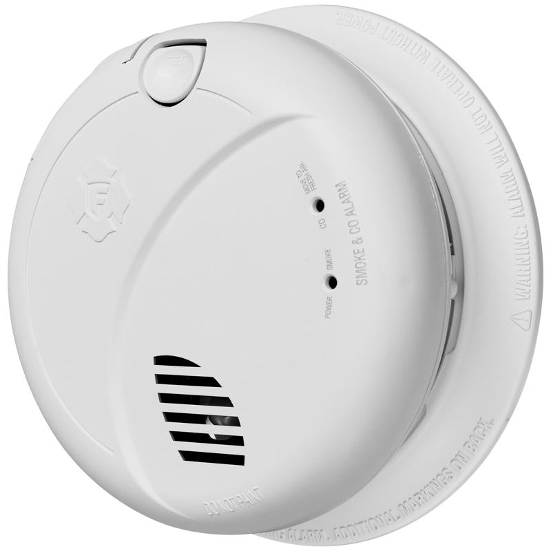 BRK Hard-Wired w/Battery Back-Up Photoelectric Smoke and Carbon Monoxide Detector w/Voice 6 pk