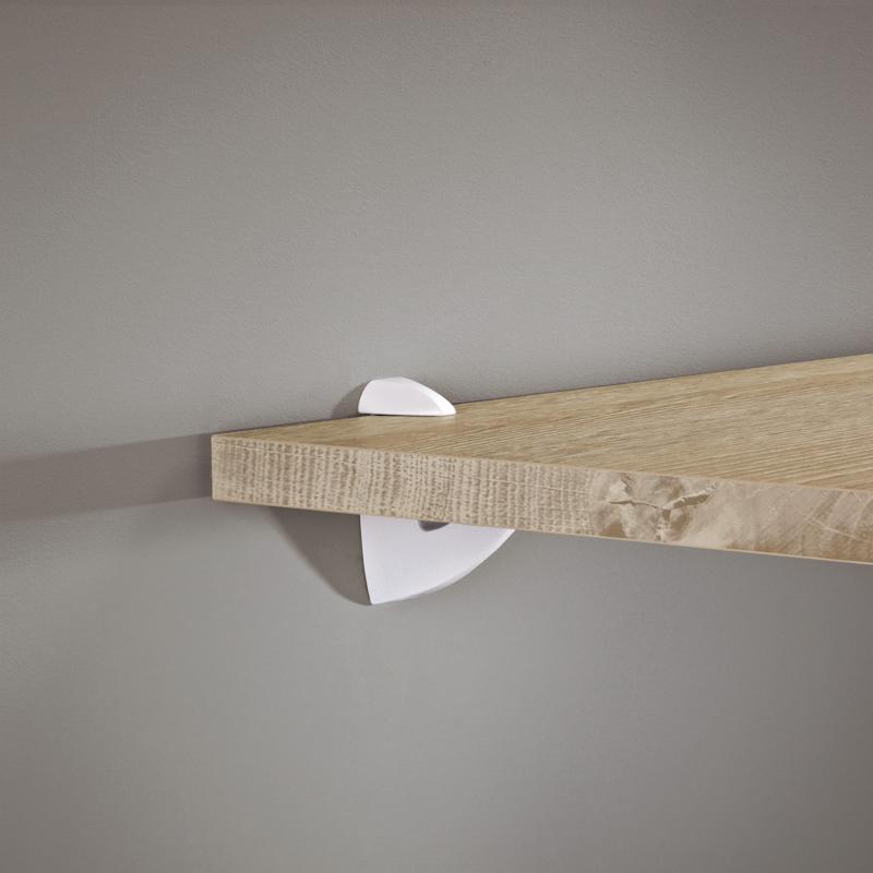 Dolle Scoop Maxi 4.9 in. H X 1.4 in. W X 4.1 in. D White Metal Shelf Clips, Pack of 5