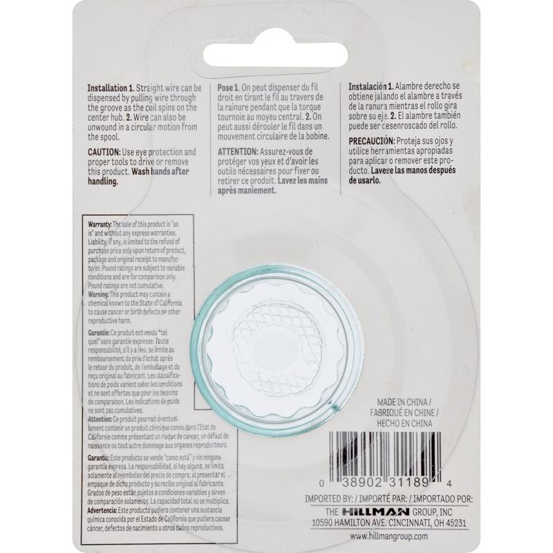 HILLMAN 50 ft. L Plastic 18 Ga. Wire, Pack of 6