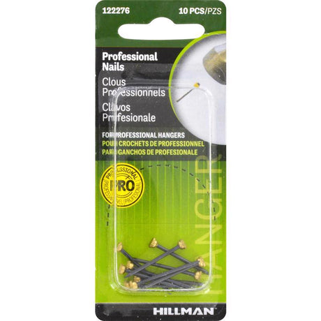 HILLMAN Steel-Plated Classic Picture Hanging Nails 20 lb 10 pk, Pack of 10