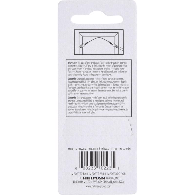 HILLMAN Steel Zinc Small D-Ring Hanger 1 lb 4 pk, Pack of 10