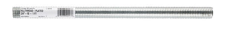 SteelWorks 3/4 in. D X 12 in. L Low Carbon Steel Threaded Rod, Pack of 3