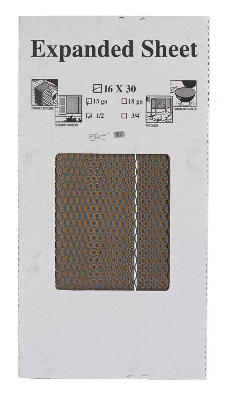 SteelWorks 30 in. 16 in. Uncoated Steel Weldable Expanded Steel