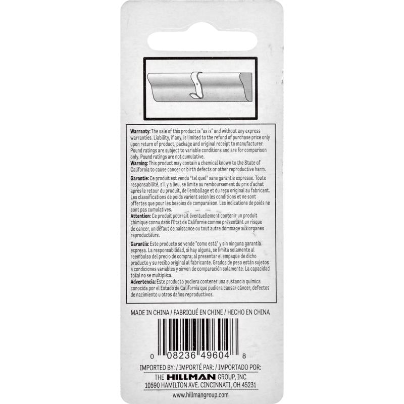 HILLMAN Brass-Plated Gold Small Molding Hook 1 lb 4 pk, Pack of 10