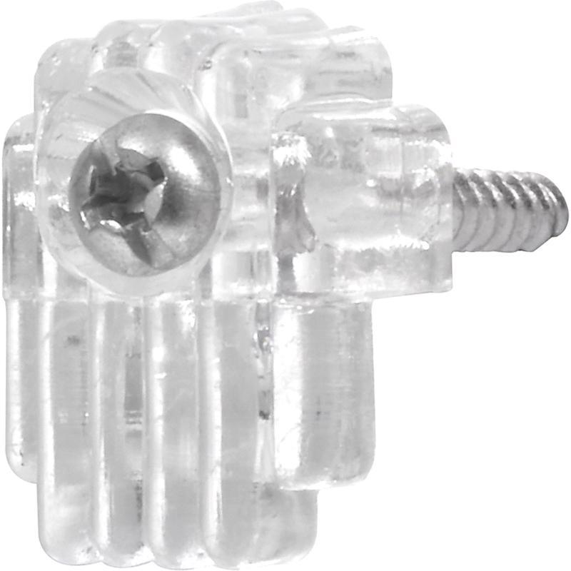 HILLMAN OOK Clear Holder Kit Mirror Holder 20 lb 4 pk, Pack of 10