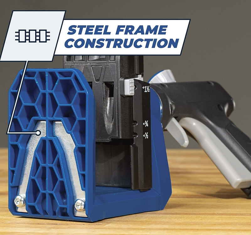 Kreg KPHJ520PRO Series Pocket Hole Jig, 1/2 to 1-1/2 in Clamping, Includes: Kreg Classic 2 in Face Clamp