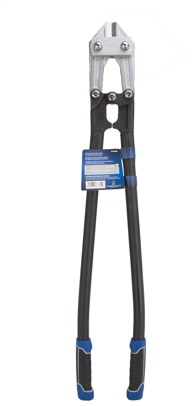 Vulcan JL-WD-0636 Bolt Cutter, 10 mm Cutting Capacity, Chrome-Molybdenum Steel Jaw, 36 in OAL, Black/Blue Handle