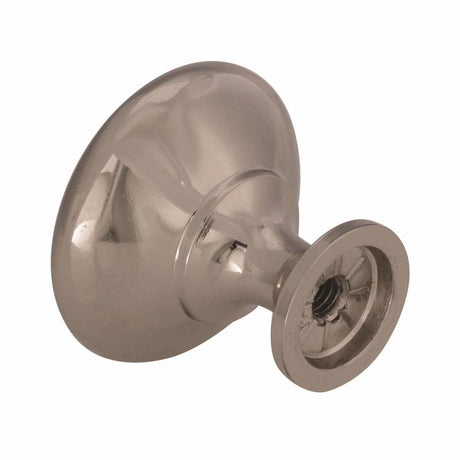 Amerock Allison Round Cabinet Knob 1-3/16 in. D 1-1/8 in. Brushed Chrome 1 pk