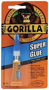 Gorilla 7900102 Super Glue, Straw/White Water, Liquid, Irritating, 3 g