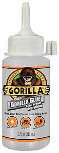 Gorilla 4537502 Glue, Clear, 3.75 oz Bottle