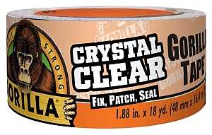 Gorilla 6060002 Tape, 18 yd L, 1.88 in W, Clear