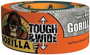Gorilla 6073502 Duct Tape, 25 yd L, 2.88 in W, Silver