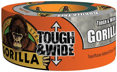 Gorilla 6073502 Duct Tape, 25 yd L, 2.88 in W, Silver