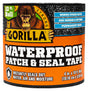 Gorilla 4612502 Patch and Seal Tape, Waterproof, 10 ft L, 4 in W