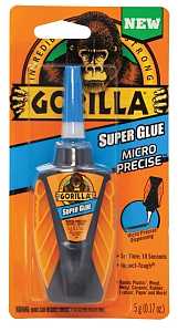 Gorilla 6770002 Super Glue, Liquid, Irritating, Clear, 0.17 oz