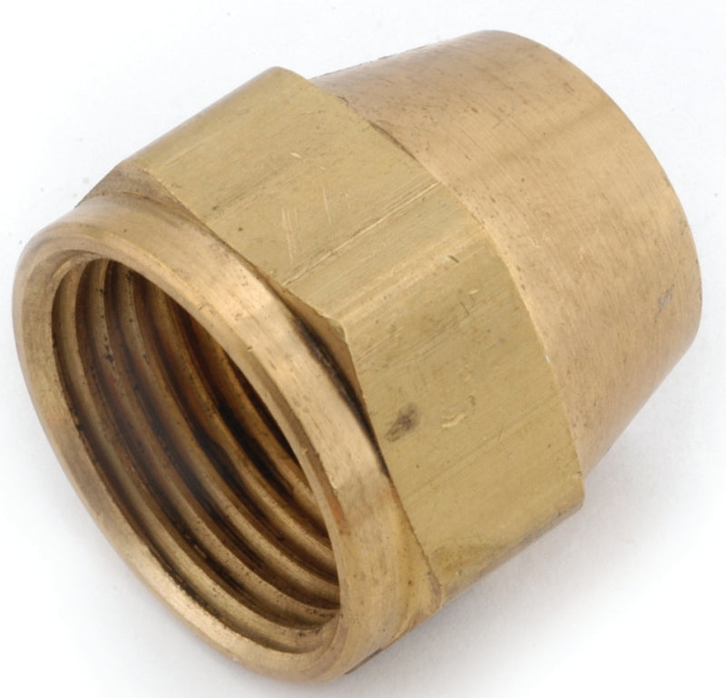 Anderson Metals 754014-04 Nut, 1/4 in, Flare, Brass, -65 to 250 Temperature Rating, Pack of 10
