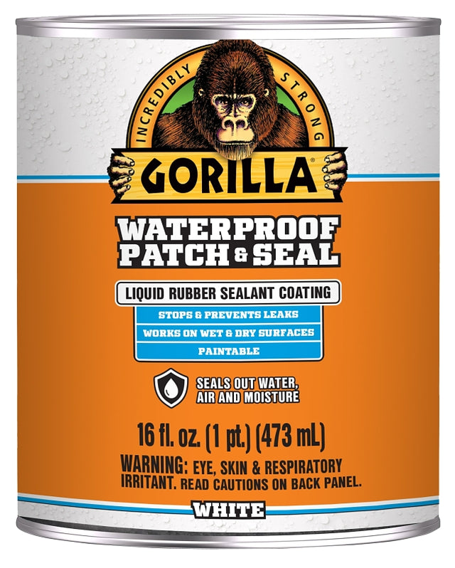 Gorilla 105343 Rubberized Spray Coating, Waterproof, White, 16 oz, Pack of 6