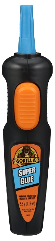 Gorilla 104408 Super Glue Pen, Liquid, Irritating, Sharp, Straw/White, 5.5 g, Pack of 6