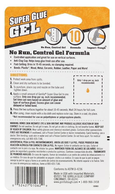 GLUE SUPER GEL 3GM TUBE