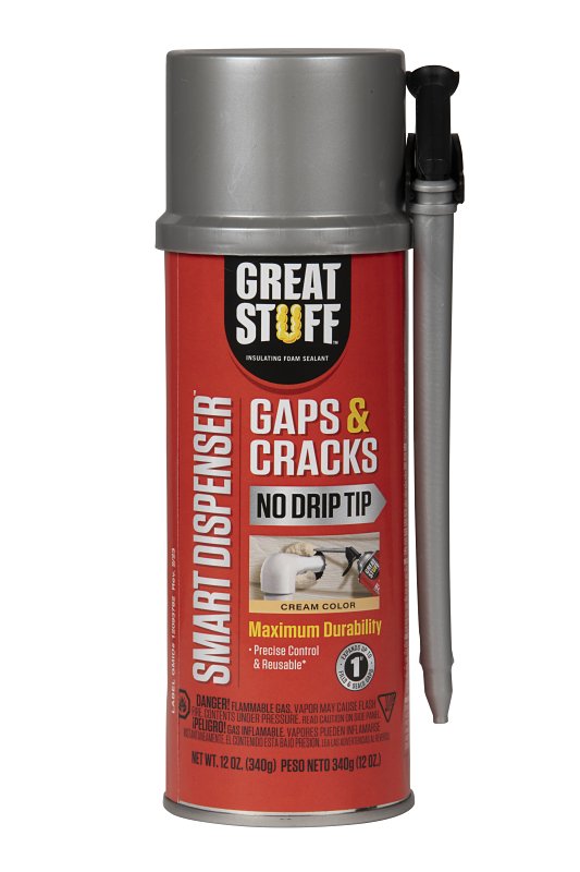 Great Stuff 99108824 Insulating Foam Sealant, Cream, 12 oz Can