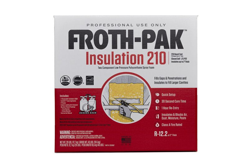 Froth-Pak 12031897 Foam Sealant Kit, 30 s Functional Cure, 240 deg F