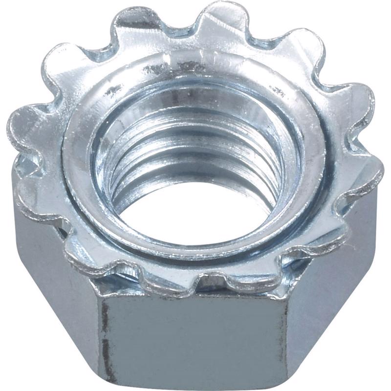 HILLMAN 6/32 in. Zinc-Plated Steel SAE Keps Lock Nut 100 pk