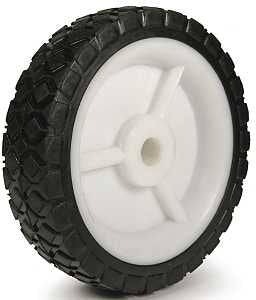 Dh Casters W-PH50100P4 Hub Wheel, Light-Duty, Rubber, For: Lawn Mowers, Garden Carts and Other Portable Equipment's