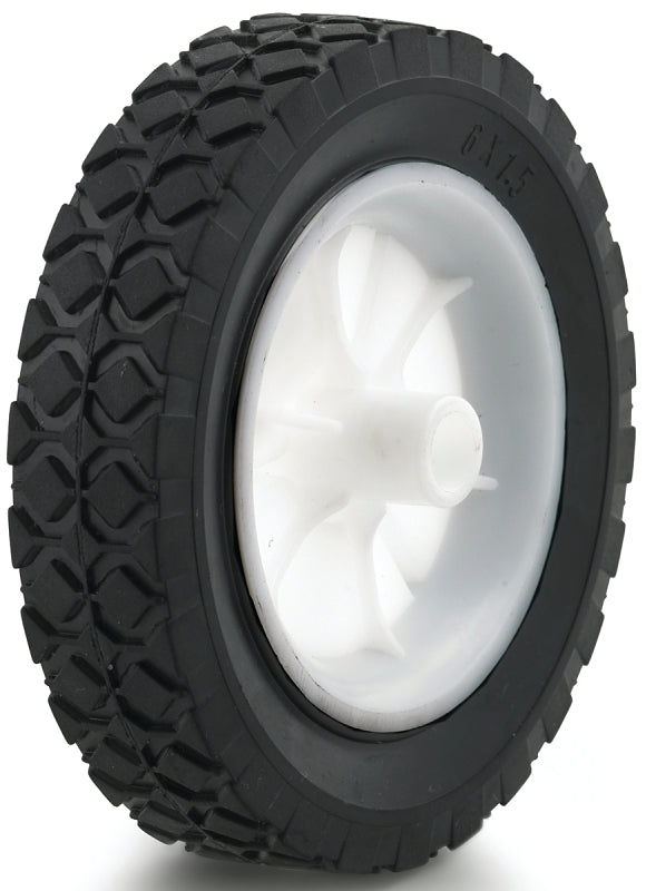 Dh Casters W-PH60112P4 Hub Wheel, Light-Duty, Rubber, For: Lawn Mowers, Garden Carts and Other Portable Equipment's