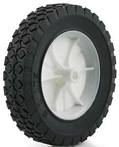 Dh Casters W-PH80134P4 Hub Wheel, Light-Duty, Rubber, For: Lawn Mowers, Garden Carts and Other Portable Equipment's