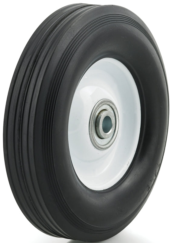 Dh Casters W-MH07112B4W Hub Wheel, Medium-Duty, Rubber