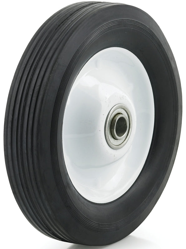Dh Casters W-MH08134B4W Hub Wheel, Medium-Duty, Rubber