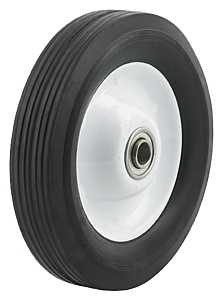 Dh Casters W-MH08134B5W Hub Wheel, Medium-Duty, Rubber