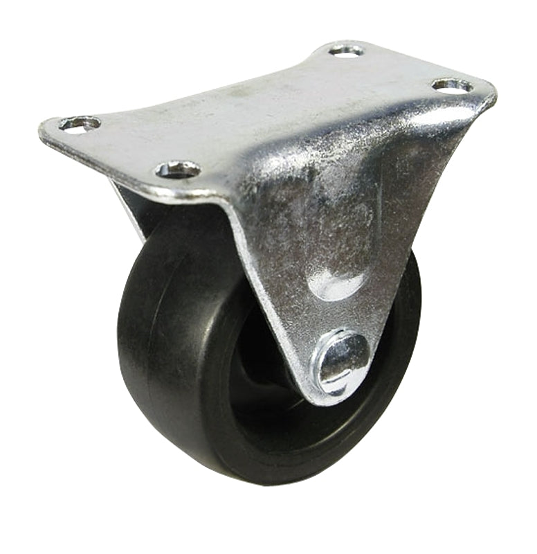 Dh Casters C-GD30PR Rigid Caster, 3 in Dia Wheel, 1-1/4 in W Wheel, Plastic Wheel, 220 lb