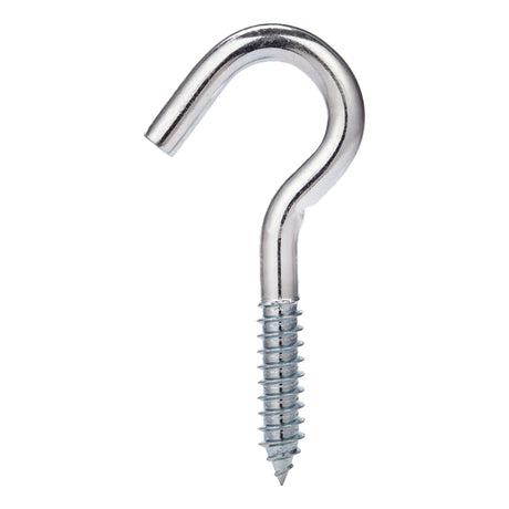 Hampton Small Zinc-Plated Silver Steel 4.25 in. L Clothesline Hook 300 lb 1 pk, Pack of 10