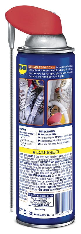 WD-40 EZ-REACH 490194 Lubricant, 14.4 oz Aerosol Can, Liquid